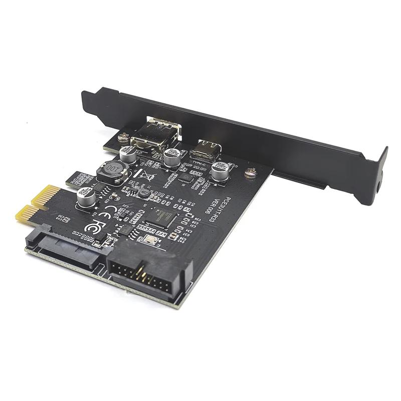 USB 3.1 PCI ͽ ī ,  USB 3.0, PCI-E Ʈѷ, PCIE X1  Ȯ ī ߰, USB3.1 C Ÿ 19 